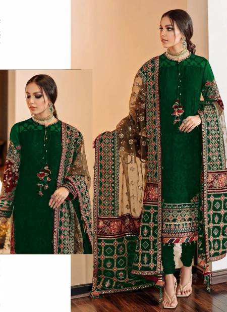 Green Colour R 486 Nx Ramsha New Designer Exclusive Georgette Salwar Suit Collection 486 C